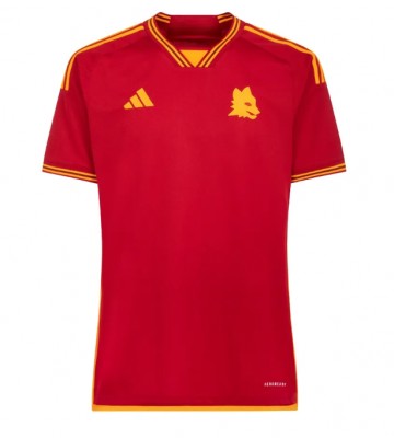 AS Roma Replica Home Stadium Shirt for Women 2023-24 Short Sleeve